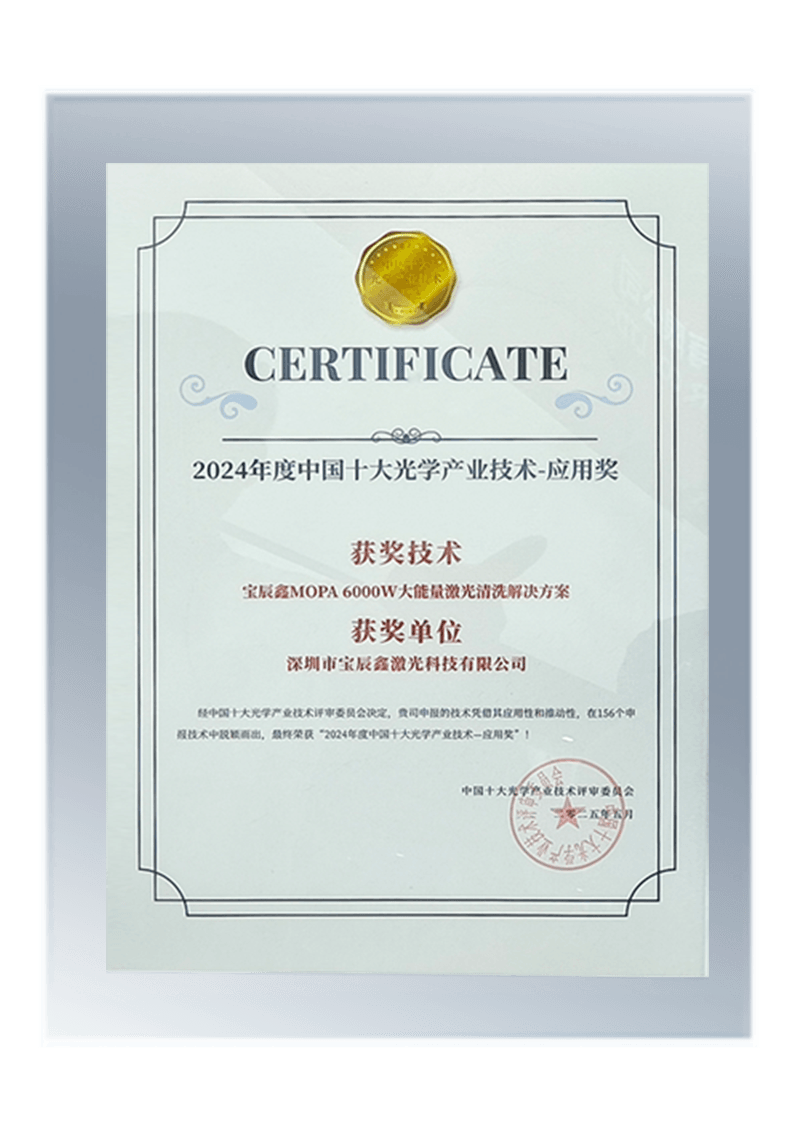 2024年度中国十大光学工业手艺-应用奖